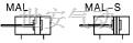 MAL标准型铝合金迷你气缸符号